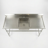 Commercial Stainless Steel Single Sink 1800w x 600d x 900h mm (Sink in the middle) EZ Stainless Pty Ltd