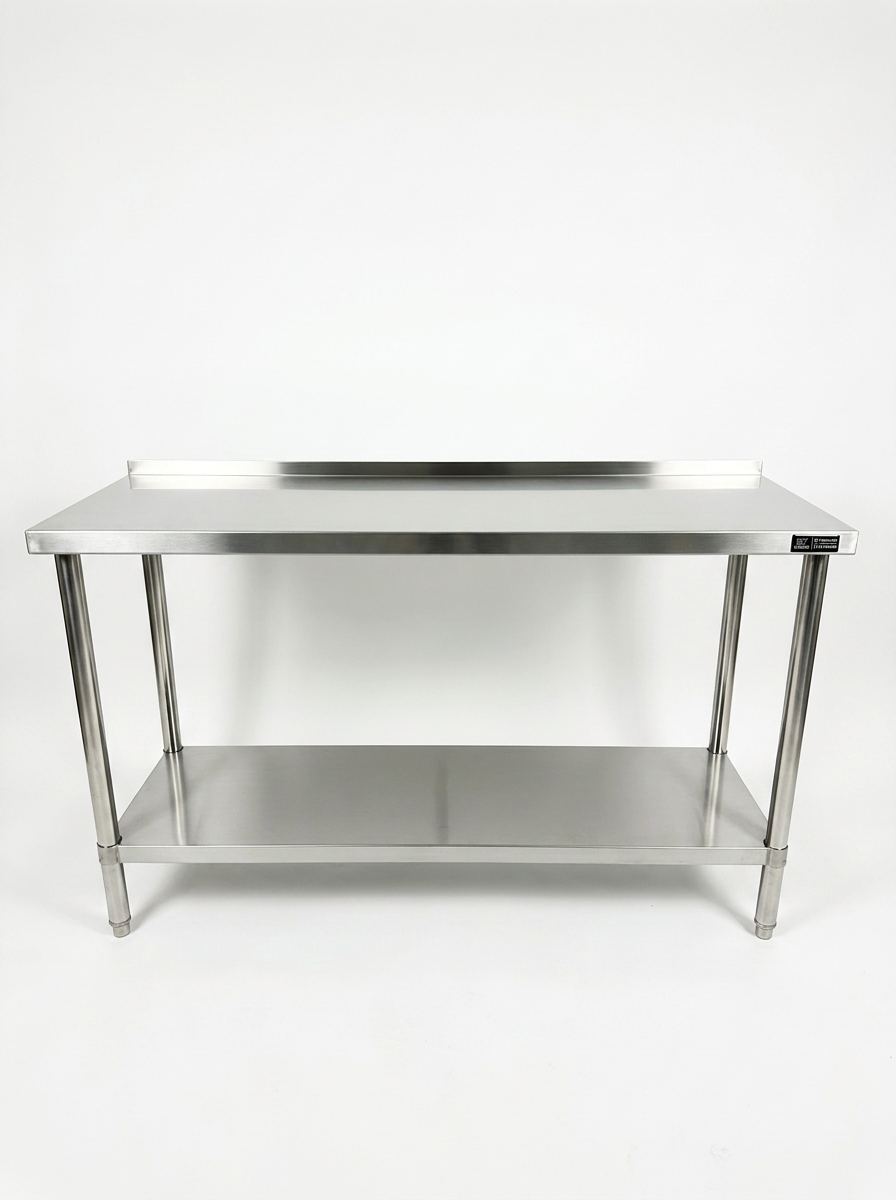 1500(L) x450(D) x900(H) Premium Range 1.2mm SS304 Heavy Duty Top Stainless Steel Benches EZ Stainless Pty Ltd