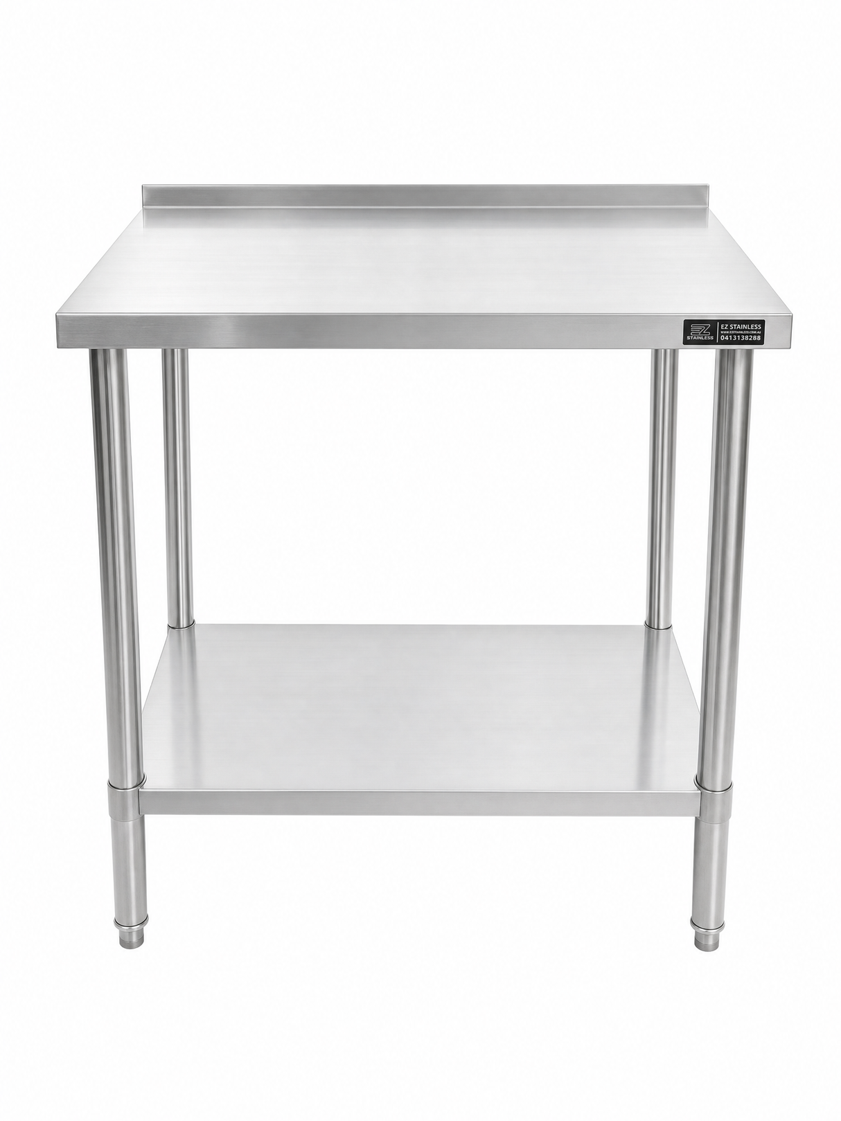 800(L) x450(D) x900(H) Premium Range 1.2mm SS304 Heavy Duty Top Stainless Steel Benches EZ Stainless Pty Ltd