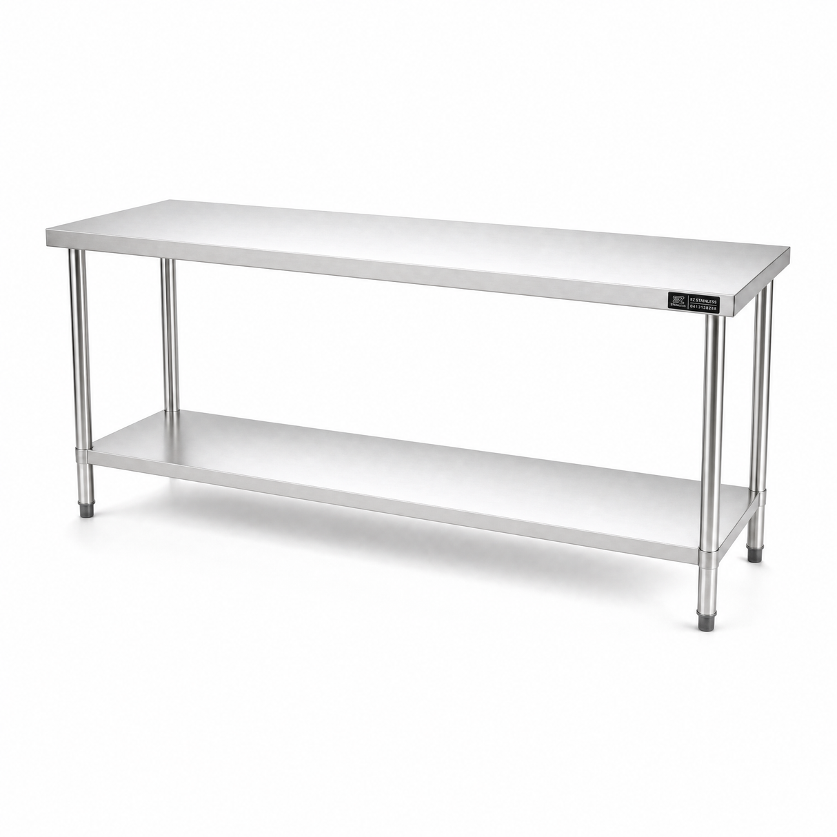 2000 x600 x900 Premium Range 1.2mm SS304 Heavy Duty Top Stainless Steel Benches EZ Stainless Pty Ltd