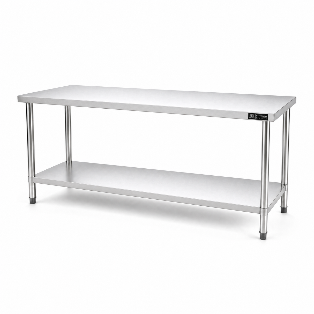2000 x700 x900 Premium Range 1.2mm SS304 Heavy Duty Top Stainless Steel Benches EZ Stainless Pty Ltd
