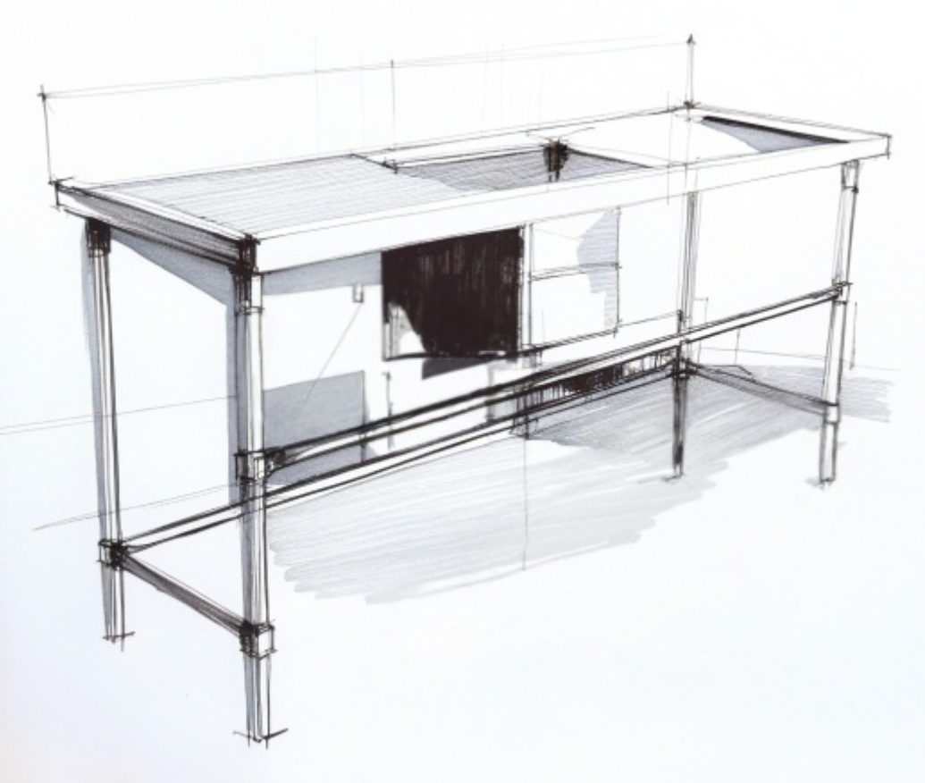 Single Centre Sink with 120mm Splash Back 1800(L) x 700(D) x 900(H)