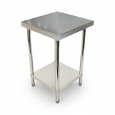 (BUDGET Range) 600(L)x 600(D)x 900(H) 2 TIER SS304 1.00mm Stainless Steel Bench/ Work Table EZ Stainless Pty Ltd