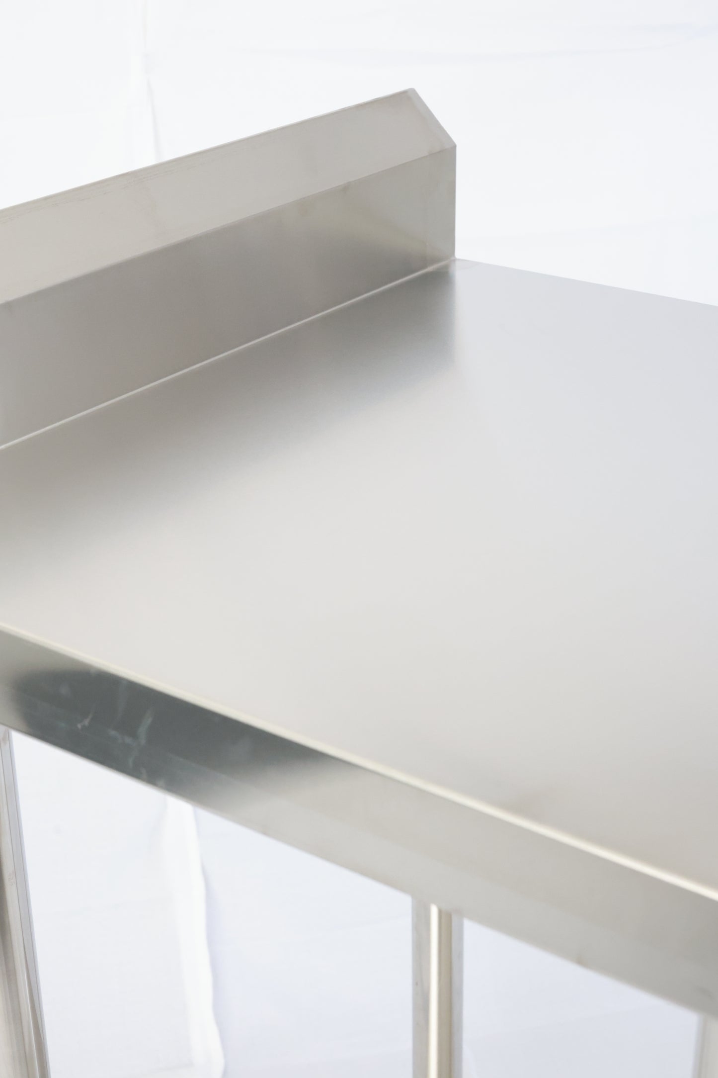 1000(L) x600(D) x900(H)+120(H) Splash back 2 Tier Stainless Steel Bench/ Worktable for Kitchen and Food Prep