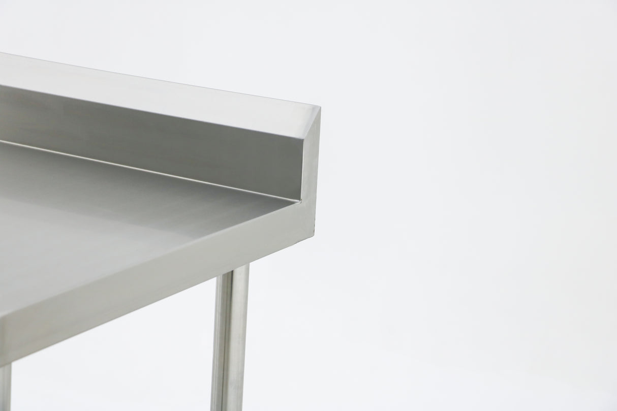 (600mm Deep) Econ range 1.0mm SS304 Stainless Steel Benches with Splash Back EZ Stainless Pty Ltd