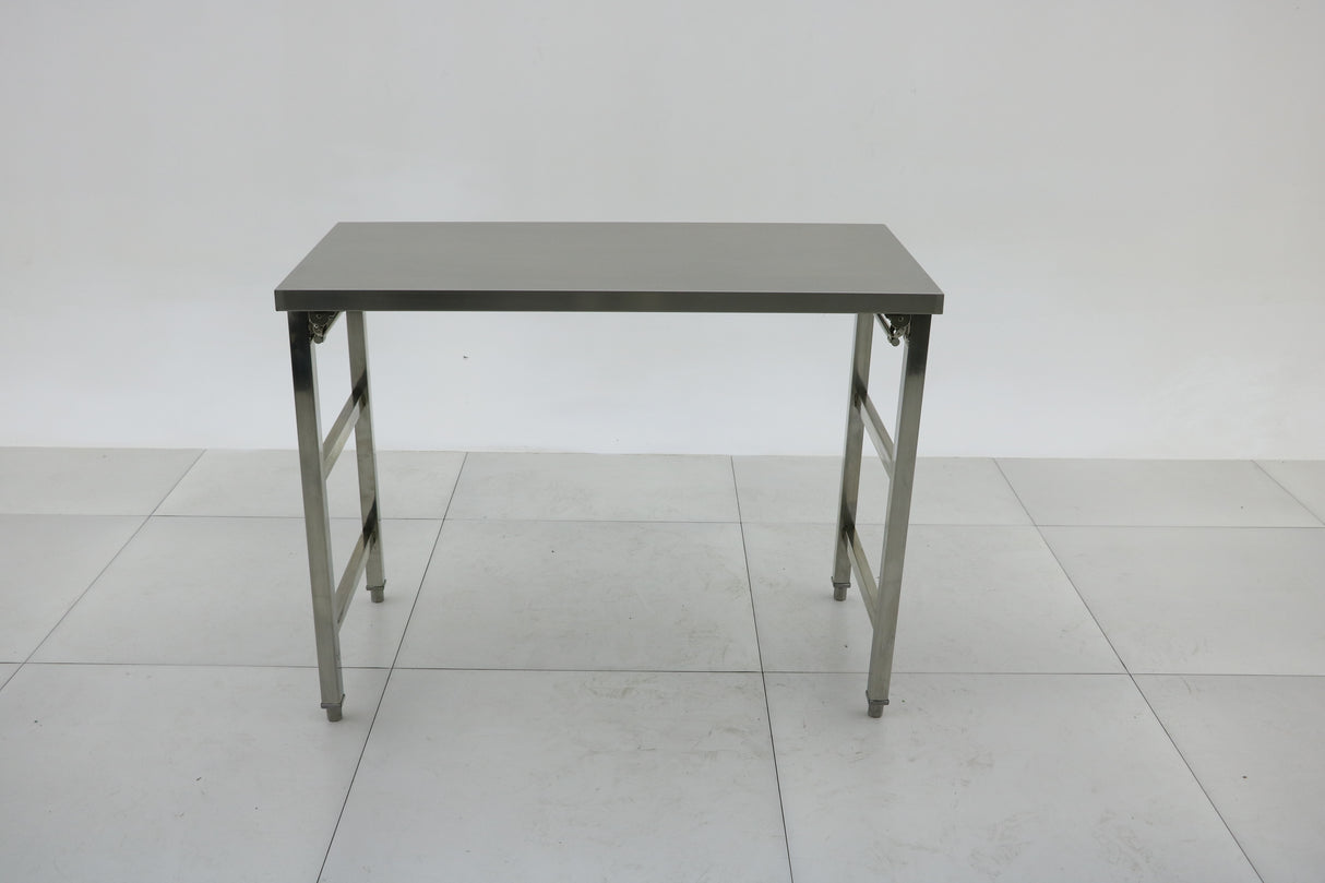 1.2mm SS304 Heavy Duty Foldable Stainless steel bench 1500x600x900 EZ Stainless Pty Ltd