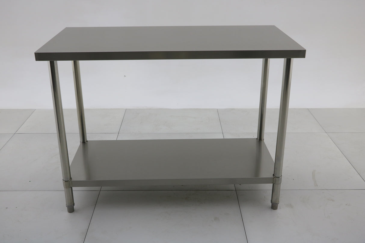 1219 x610 x900 340KG Premium Range 1.5mm SS304 Heavy Duty Top Stainless Steel Benches EZ Stainless Pty Ltd