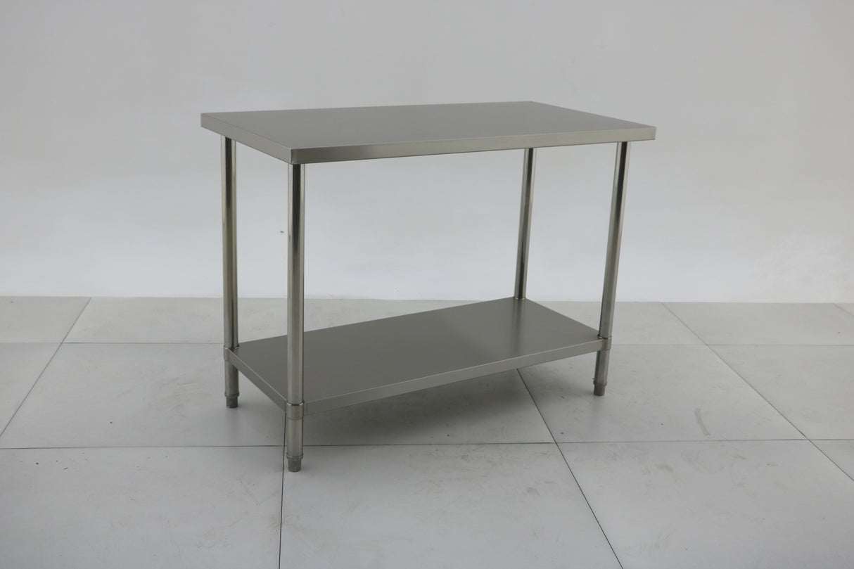 1219 x610 x900 340KG Premium Range 1.5mm SS304 Heavy Duty Top Stainless Steel Benches EZ Stainless Pty Ltd
