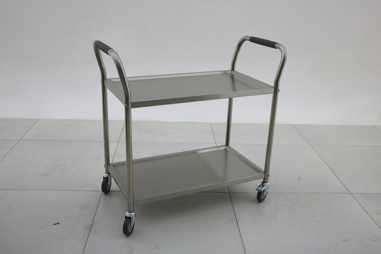 Stainless Steel Catering Trolley (2-Tier) 1000x500x900 EZ Stainless Pty Ltd