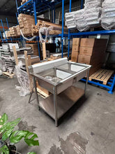 (#XD014) 1200x700x900 DOUBLE SINK + bottom shelf (Brand New, Little marks, Pick up only, 2 left) EZ Stainless Pty Ltd