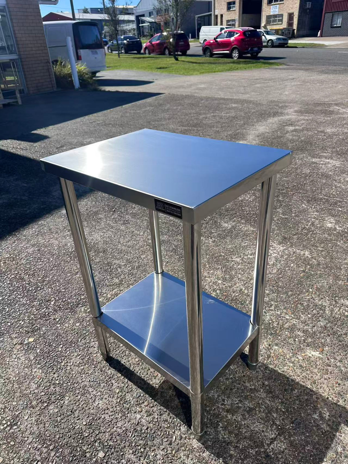 600(L) x450(D) x900(H) Premium Range 1.2mm SS304 Heavy Duty Top Stainless Steel Benches (Copy) EZ Stainless Pty Ltd