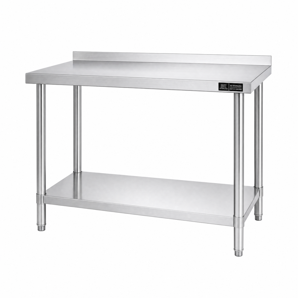 1200(L) x450(D) x900(H) Premium Range 1.2mm SS304 Heavy Duty Top Stainless Steel Benches EZ Stainless Pty Ltd
