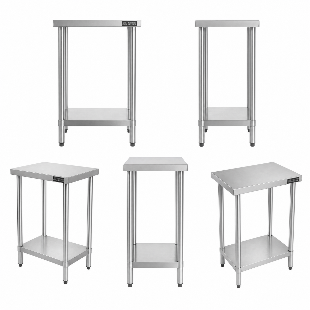 600(L) x450(D) x900(H) Premium Range 1.2mm SS304 Heavy Duty Top Stainless Steel Benches (Copy) EZ Stainless Pty Ltd