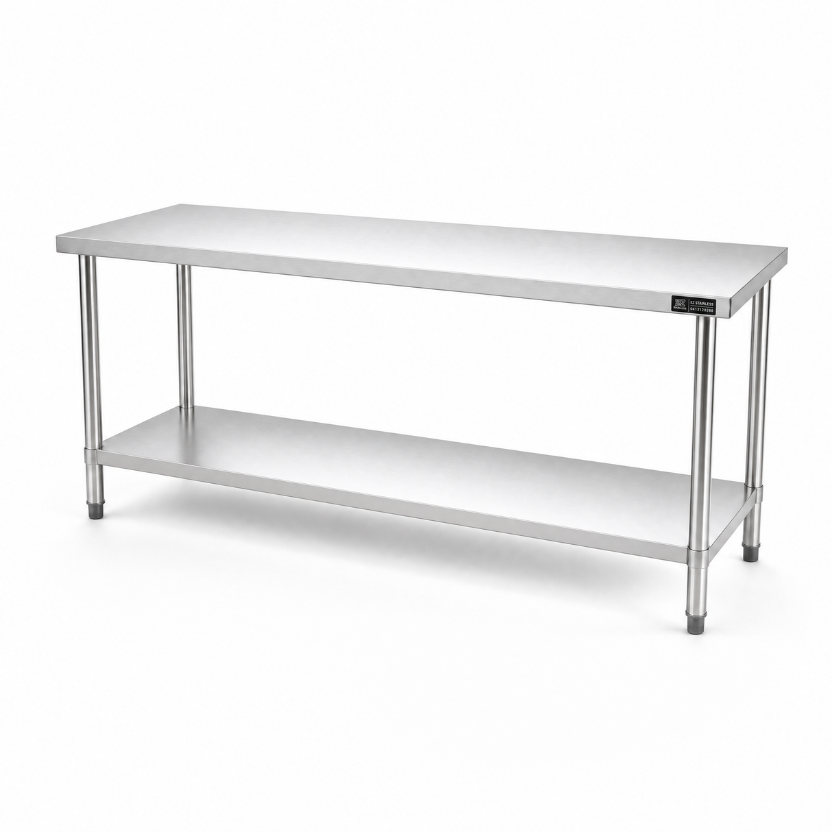 2000 x700 x900 Premium Range 1.2mm SS304 Heavy Duty Top Stainless Steel Benches EZ Stainless Pty Ltd