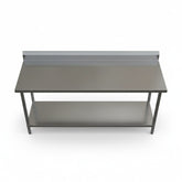2000 x700 x900 (Splash back) Premium Range 1.2mm SS304 Heavy Duty Top Stainless Steel Benches EZ Stainless Pty Ltd