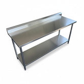 2000 x700 x900 (Splash back) Premium Range 1.2mm SS304 Heavy Duty Top Stainless Steel Benches EZ Stainless Pty Ltd