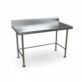 Single Tier Bench For Under Fridge with splash back, With reinforcement system + Screw down feet (4 Sizes) EZ Stainless Pty Ltd