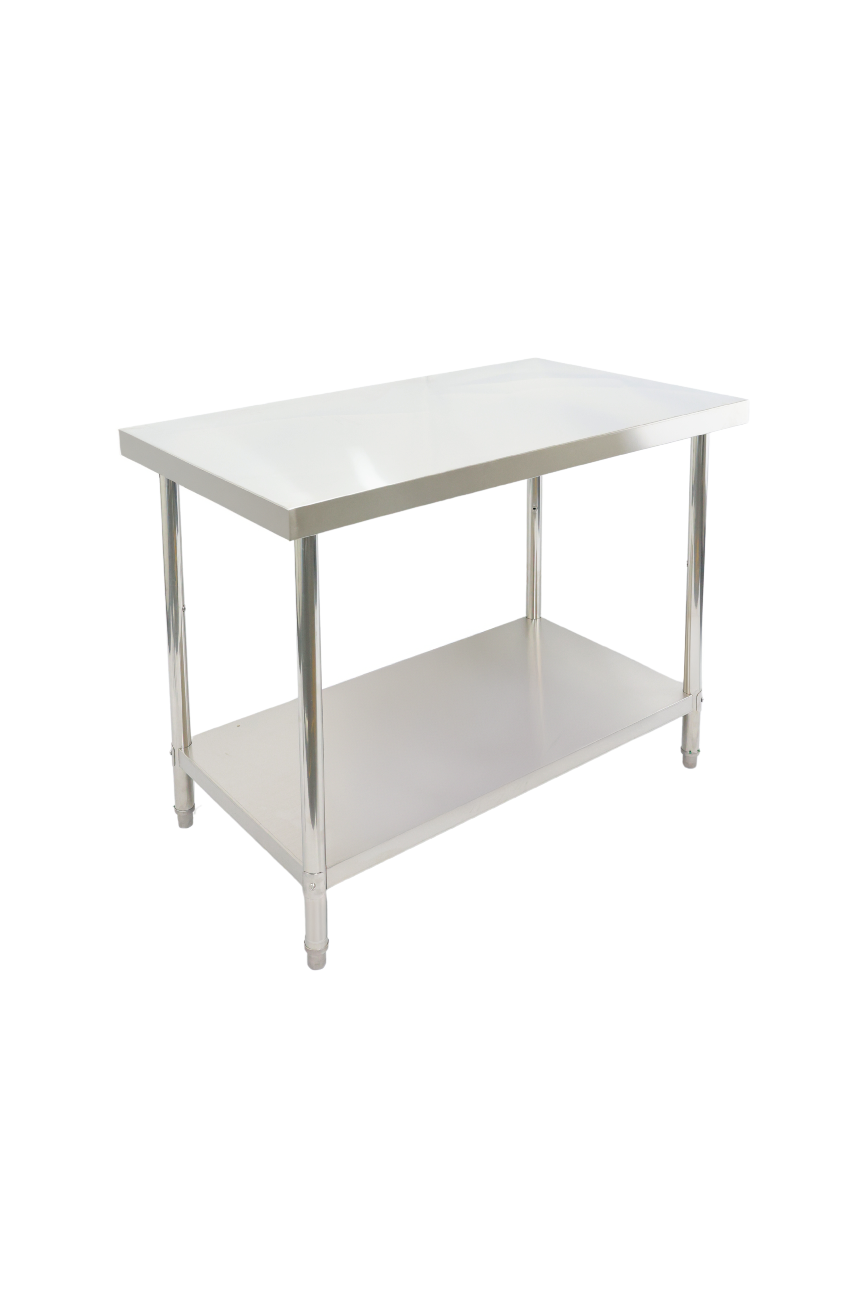 1500(L) x600(D) x900(H) 2 Tier Stainless Steel (FLAT) Bench/ Worktable for Kitchen and Food Prep