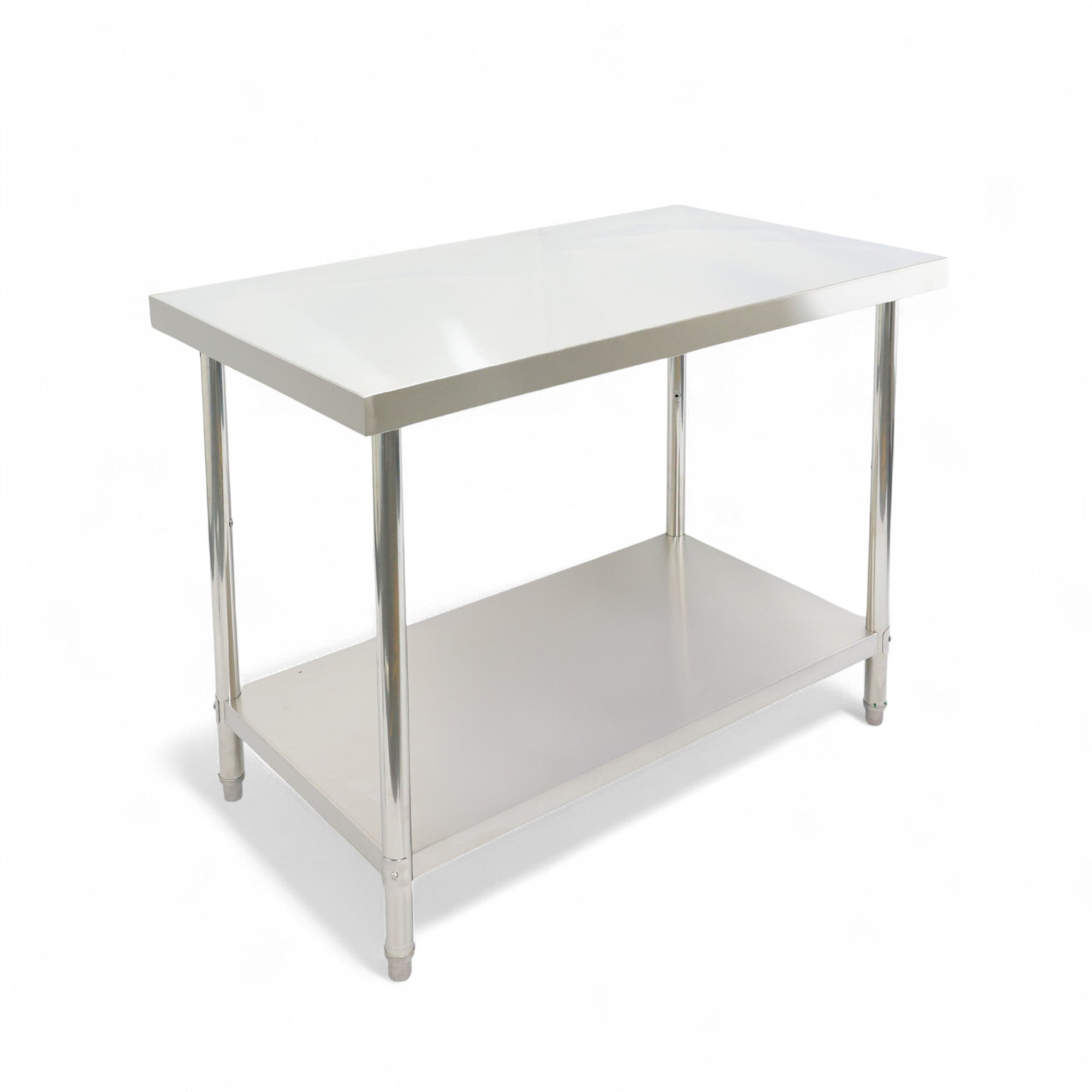 1000(L) x600(D) x900(H) 2 Tier Stainless Steel (FLAT) Bench/ Worktable for Kitchen and Food Prep EZ Stainless