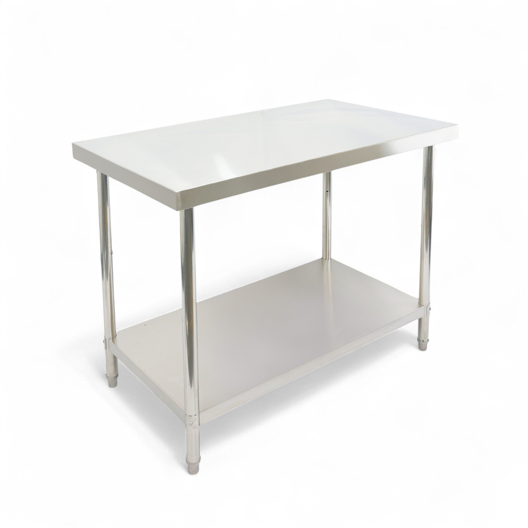 1200(L) x600(D) x900(H) 2 Tier Stainless Steel (FLAT) Bench/ Worktable for Kitchen and Food Prep EZ Stainless