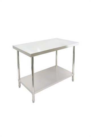1500(L) x600(D) x900(H) 2 Tier Stainless Steel (FLAT) Bench/ Worktable for Kitchen and Food Prep