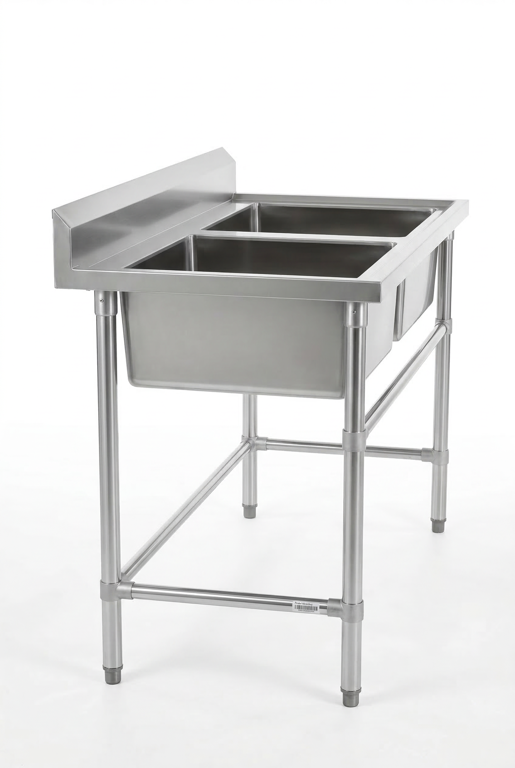 Commercial Stainless Steel Double Sink 1200w x 600d x 900h mm EZ Stainless Pty Ltd