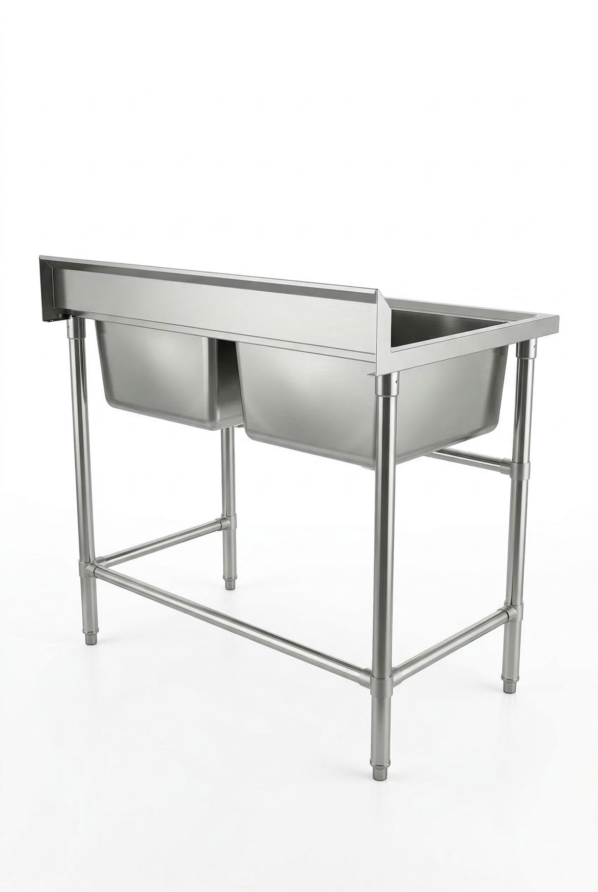 Commercial Stainless Steel Double Sink 1200w x 600d x 900h mm EZ Stainless Pty Ltd