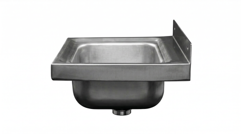 Wall Mount Basin Hand Wash Sink. 430(L) x380(D) x200(H) Hospital, WorkShop, Commercial Kitchen. EZ Stainless Pty Ltd