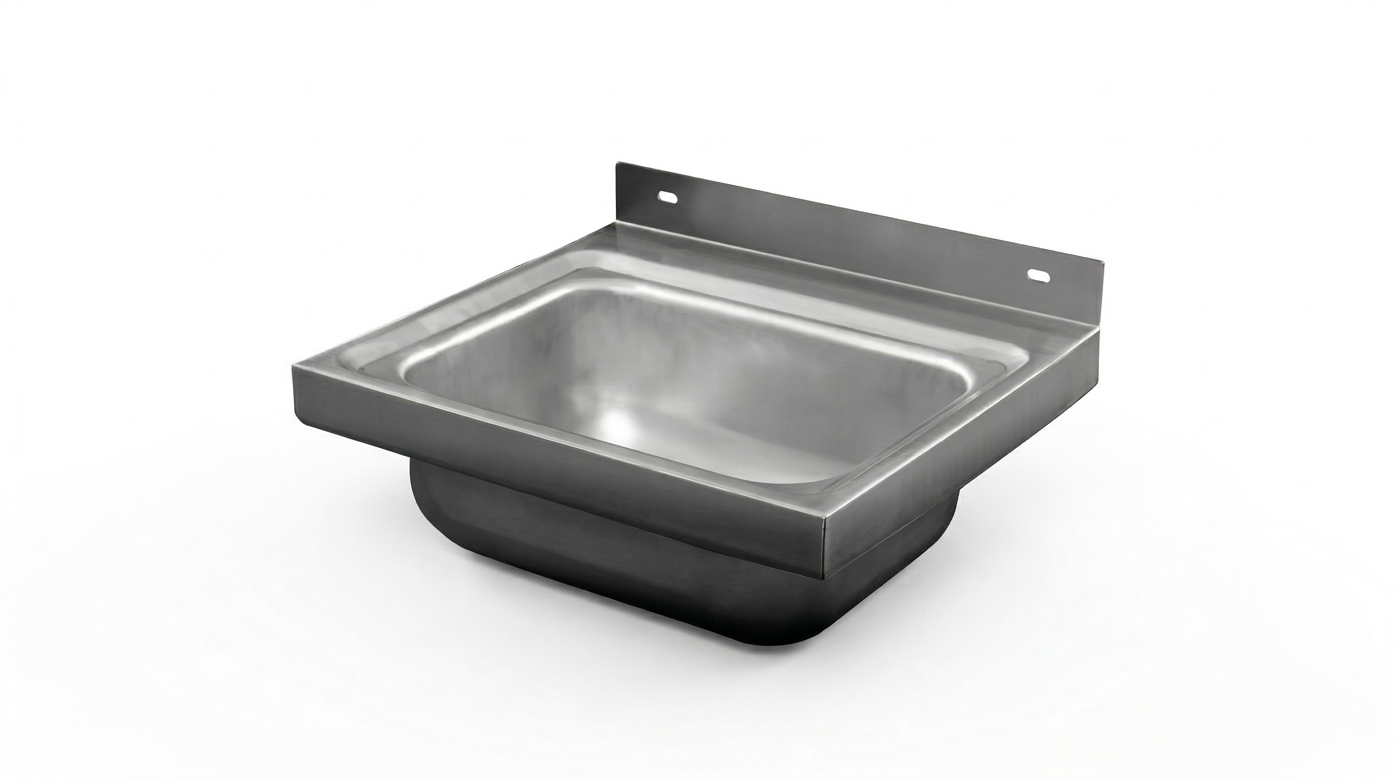 Wall Mount Basin Hand Wash Sink. 430(L) x380(D) x200(H) Hospital, WorkShop, Commercial Kitchen. EZ Stainless Pty Ltd