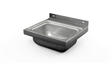 Wall Mount Basin Hand Wash Sink. 430(L) x380(D) x200(H) Hospital, WorkShop, Commercial Kitchen. EZ Stainless Pty Ltd