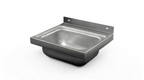Wall Mount Basin Hand Wash Sink. 430(L) x380(D) x200(H) Hospital, WorkShop, Commercial Kitchen. EZ Stainless Pty Ltd
