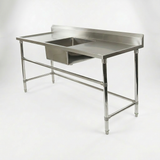 Commercial Stainless Steel Single Sink 1800w x 600d x 900h mm (Sink in the middle) EZ Stainless Pty Ltd
