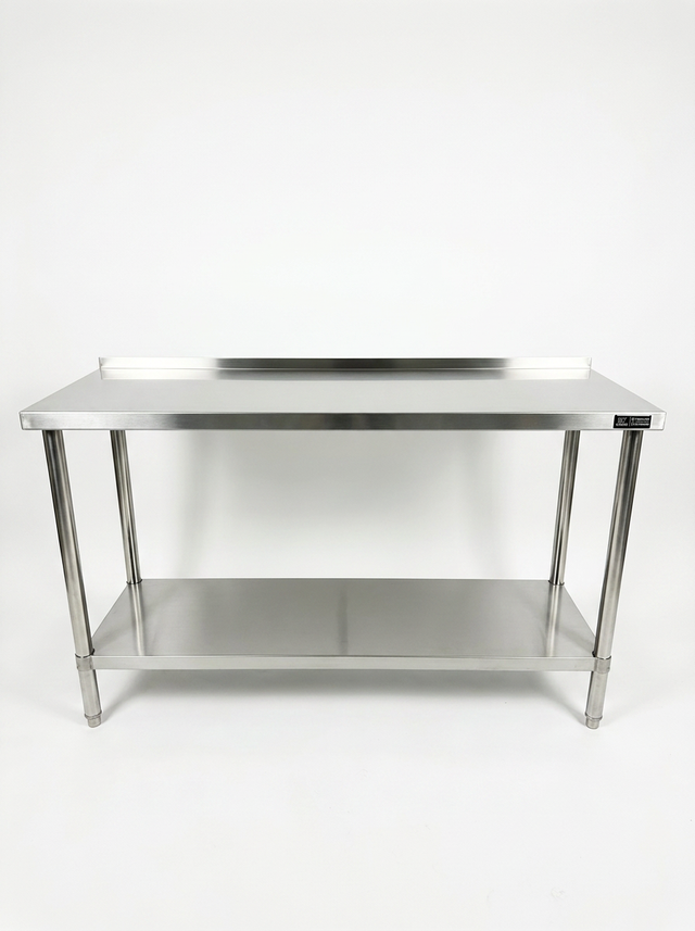 1500(L) x450(D) x900(H) Premium Range 1.2mm SS304 Heavy Duty Top Stainless Steel Benches EZ Stainless Pty Ltd