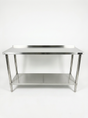 1500(L) x450(D) x900(H) Premium Range 1.2mm SS304 Heavy Duty Top Stainless Steel Benches EZ Stainless Pty Ltd