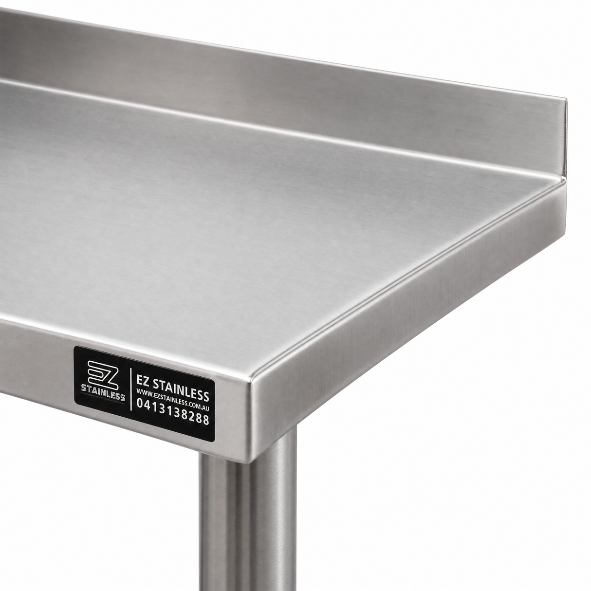 800(L) x450(D) x900(H) Premium Range 1.2mm SS304 Heavy Duty Top Stainless Steel Benches EZ Stainless Pty Ltd
