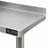 800(L) x450(D) x900(H) Premium Range 1.2mm SS304 Heavy Duty Top Stainless Steel Benches EZ Stainless Pty Ltd