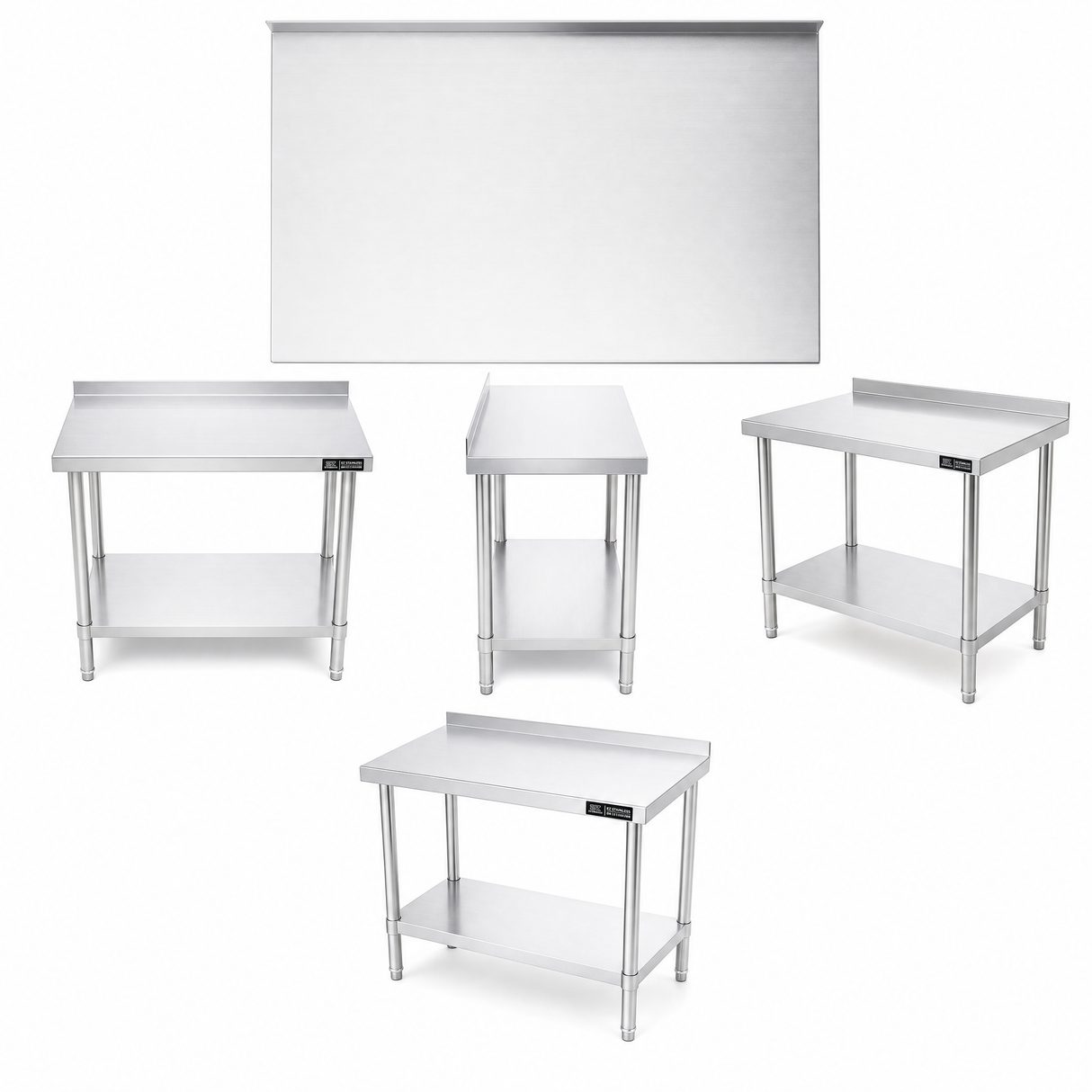 800(L) x450(D) x900(H) Premium Range 1.2mm SS304 Heavy Duty Top Stainless Steel Benches EZ Stainless Pty Ltd