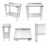 800(L) x450(D) x900(H) Premium Range 1.2mm SS304 Heavy Duty Top Stainless Steel Benches EZ Stainless Pty Ltd