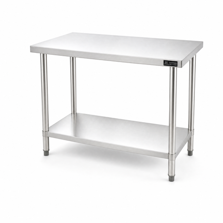 1200 x600 x900 Premium Range 1.2mm SS304 Heavy Duty Top Stainless Steel Benches EZ Stainless Pty Ltd