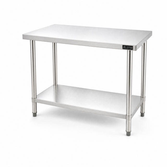 1200 x600 x900 Premium Range 1.2mm SS304 Heavy Duty Top Stainless Steel Benches EZ Stainless Pty Ltd