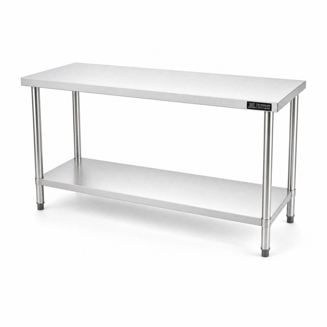1800 x600 x900 Premium Range 1.2mm SS304 Heavy Duty Top Stainless Steel Benches EZ Stainless Pty Ltd