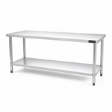 2000 x700 x900 Premium Range 1.2mm SS304 Heavy Duty Top Stainless Steel Benches EZ Stainless Pty Ltd