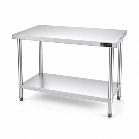 1200 x700 x900 Premium Range 1.2mm SS304 Heavy Duty Top Stainless Steel Benches EZ Stainless Pty Ltd