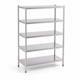 1200(L) x 500(D) x 1800(H) 5 Tier Rack/Shelving Unit for Food storage, Cold Room and Dry Storage EZ Stainless Pty Ltd