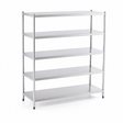 1500(L) x 400(D) x 1800(H) 5 Tier Rack/Shelving Unit for Food storage, Cold Room and Dry Storage EZ Stainless Pty Ltd