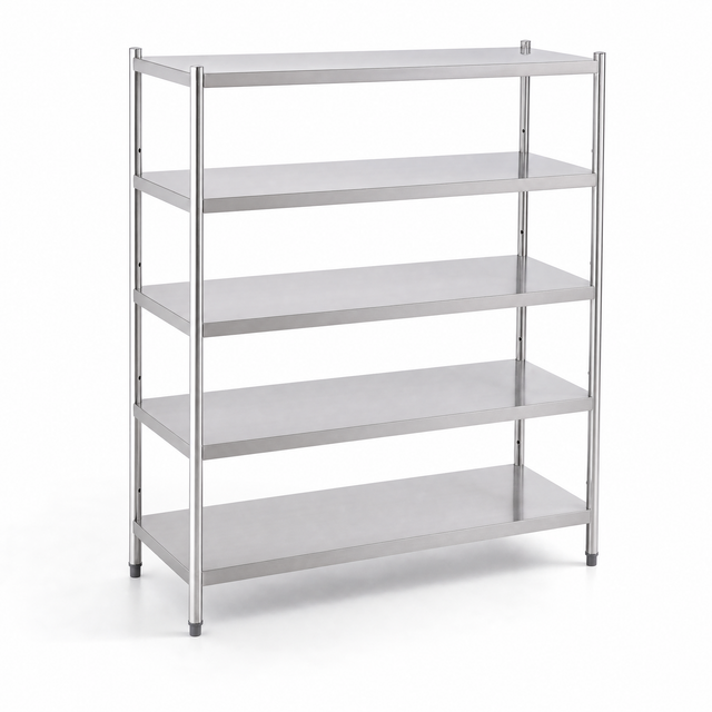 1800(L) x 500(D) x 1800(H) 5 Tier Rack/Shelving Unit for Food storage, Cold Room and Dry Storage (Copy) EZ Stainless Pty Ltd