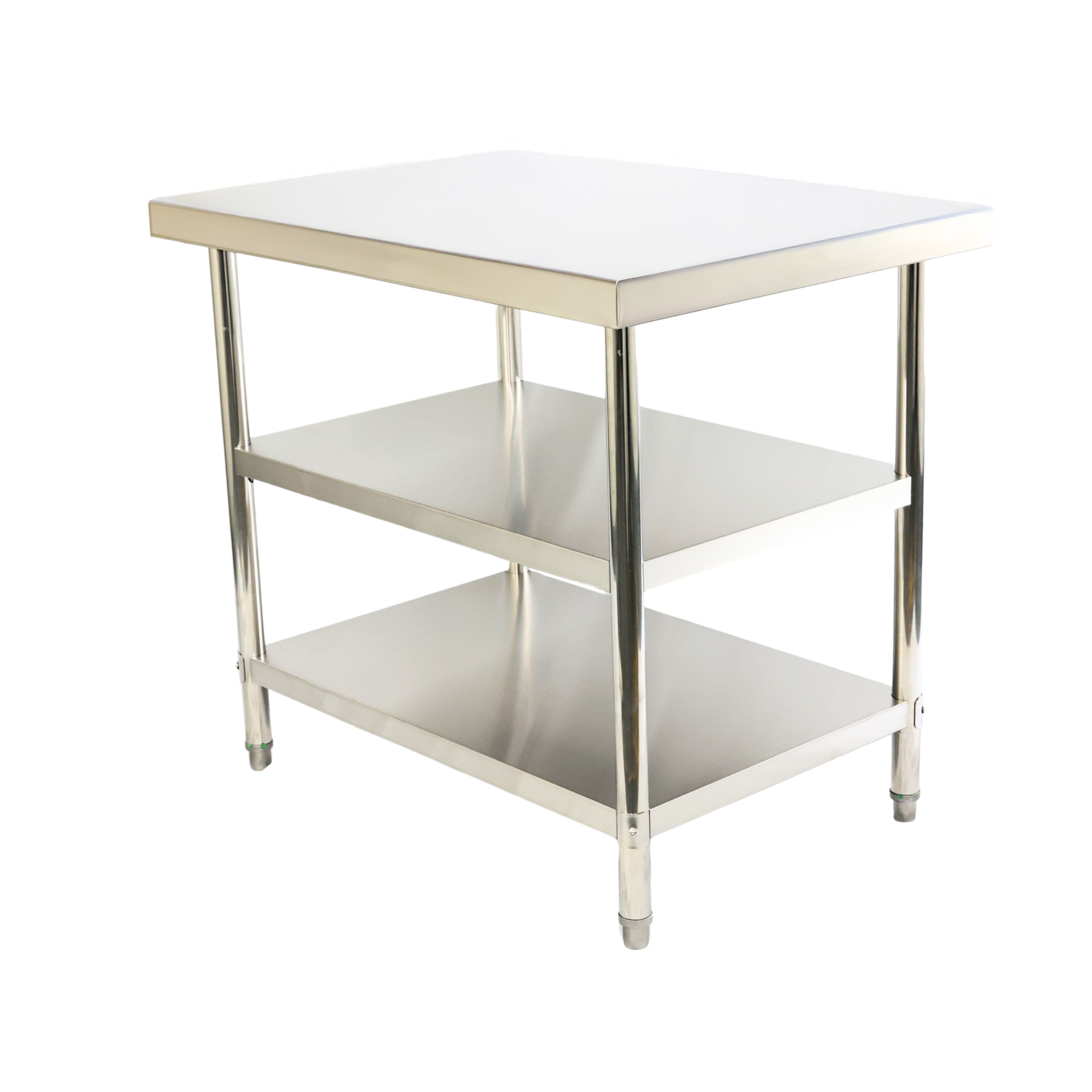 1000(L) x600(D) x900(H) 3 Tier Stainless Steel (FLAT) Bench/ Worktable for Kitchen and Food Prep EZ Stainless