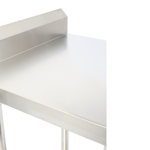 (ECON Range) 600(L)x 600(D)x 900(H) Splash Back 2 TIER SS304 1.00mm Stainless Steel Bench/ Work Table