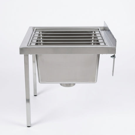 Mop Sinks (Wall mounted) SS304 1.2mm 610(L) x 530(D) x 600(H) Hospital, WorkShop, Commercial Kitchen. EZ Stainless Pty Ltd