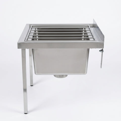 Mop Sinks (Wall mounted) SS304 1.2mm 610(L) x 530(D) x 600(H) Hospital, WorkShop, Commercial Kitchen. EZ Stainless Pty Ltd